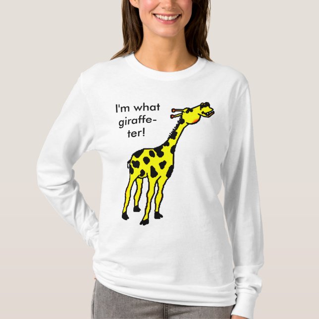 giraff I-förmiddag vilken giraff-ter! T-shirt (Framsida)