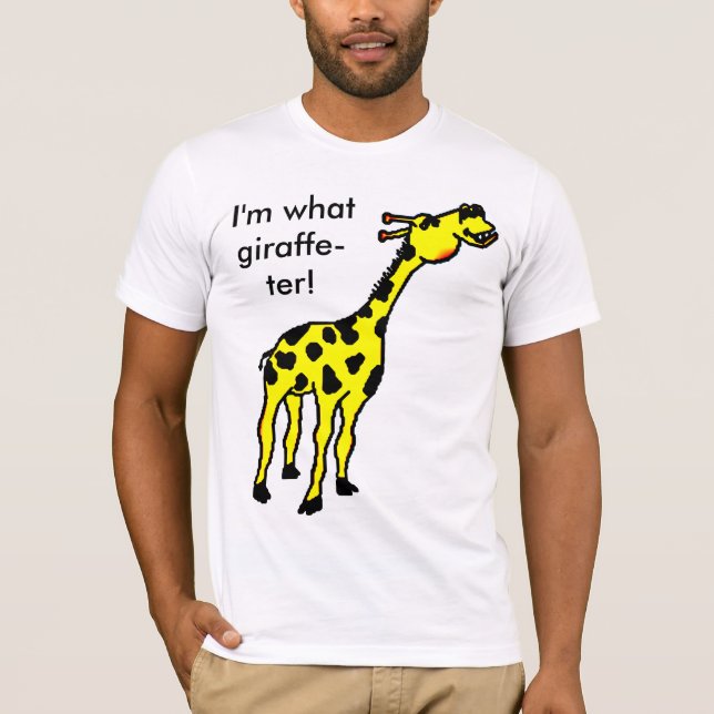 giraff I-förmiddag vilken giraff-ter! Tee (Framsida)
