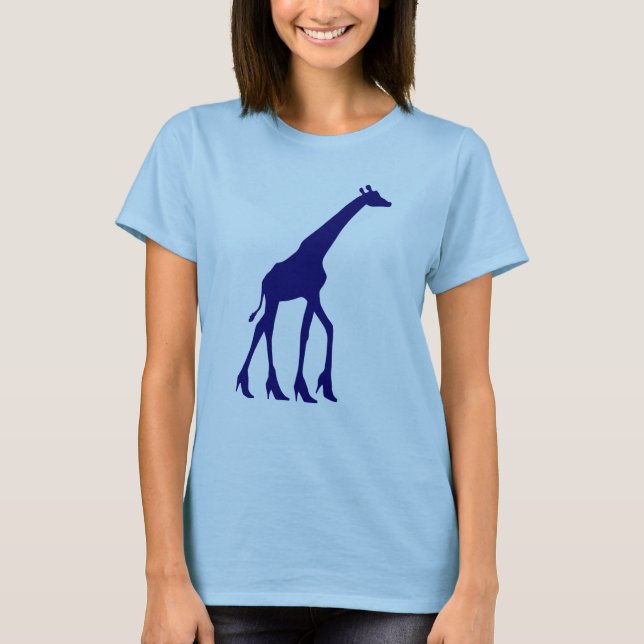 Giraff i högklackar tee (Framsida)