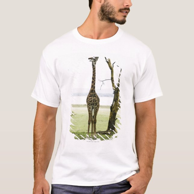 Giraff i Kenya, afrika Tee Shirt (Framsida)