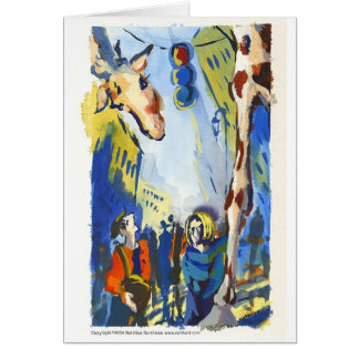 Giraff i NYC Hälsningskort