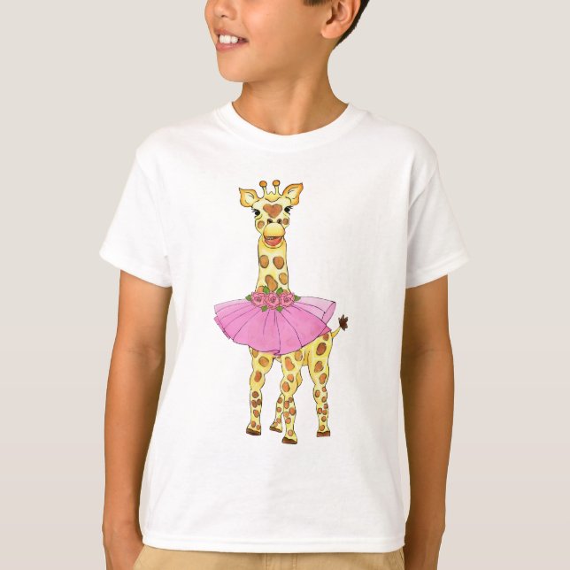 Giraff i Tutu Tee (Framsida)