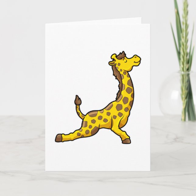 Giraff i yogastretching övningar ben kort (Framsida)