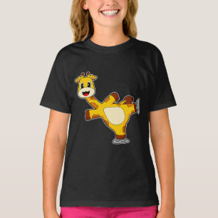 Giraff Isdans Isrinkor Vintersporter T Shirt