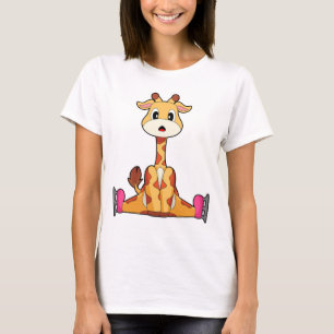 Giraff Isdans Isrinkor Vintersporter T Shirt