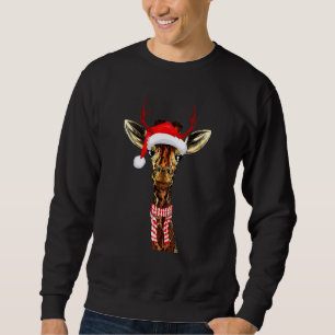 Giraff jul renhorn jul lång ärmad tröja