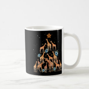 Giraff julgran blomster giraff Xmas-ljus Kaffemugg