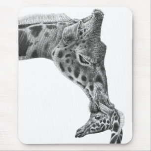 Giraff & kalv Mousepad Musmatta