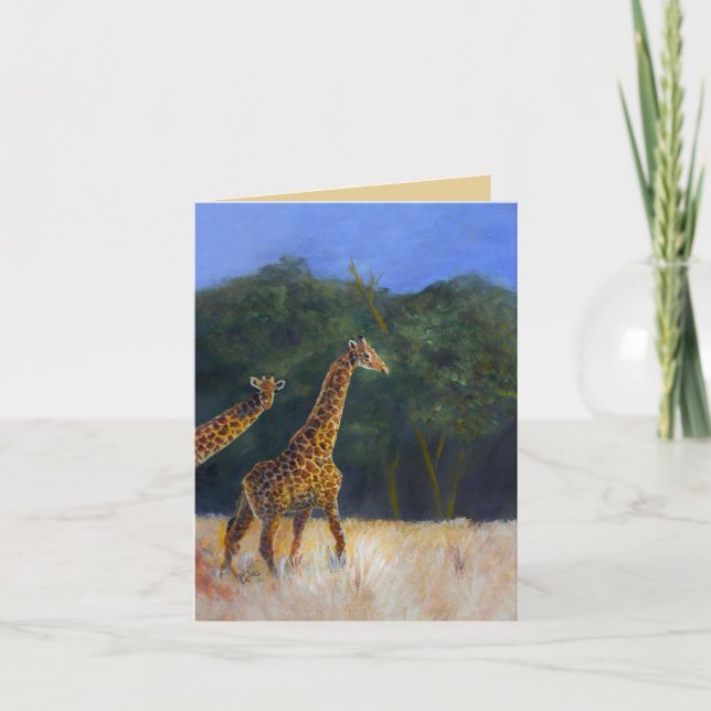 Giraff kärlek kort (Framsida)