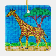 Giraff - Keramisk Ornament