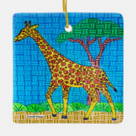 Giraff - Keramisk Ornament