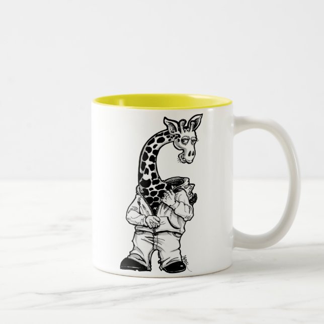 Giraff-Kostym Två-Tonad Mugg (Höger)
