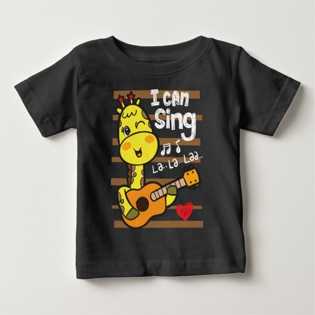 Giraff leker  t shirt (Framsida)