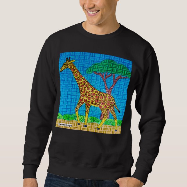 Giraff (levande) - Herrar Sweatshirt (Framsida)