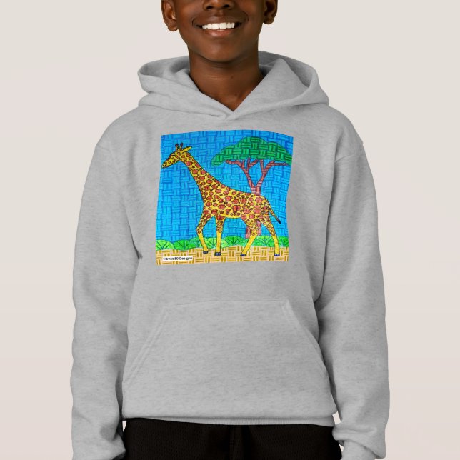 Giraff (levande) - Pojktröja T Shirt (Framsida)