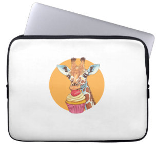 Giraff Med Cupcake   Laptop Fodral