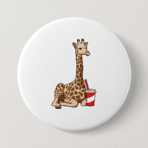 Giraff med dryck knapp