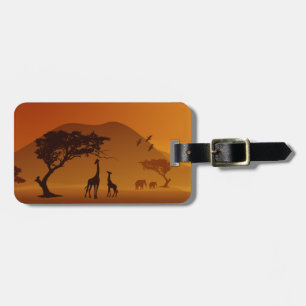 giraff med henne bebissafaristil bagagebricka