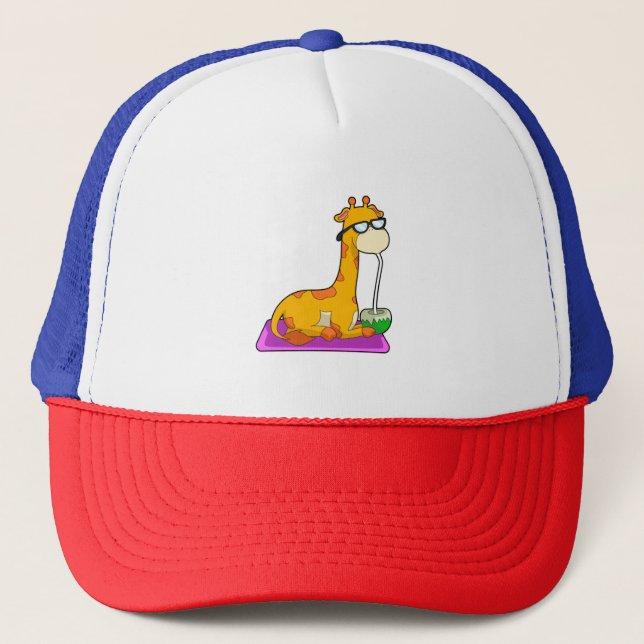 Giraff med Kokosnöt Keps (Framsida)