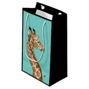 Giraff med krickabakgrund