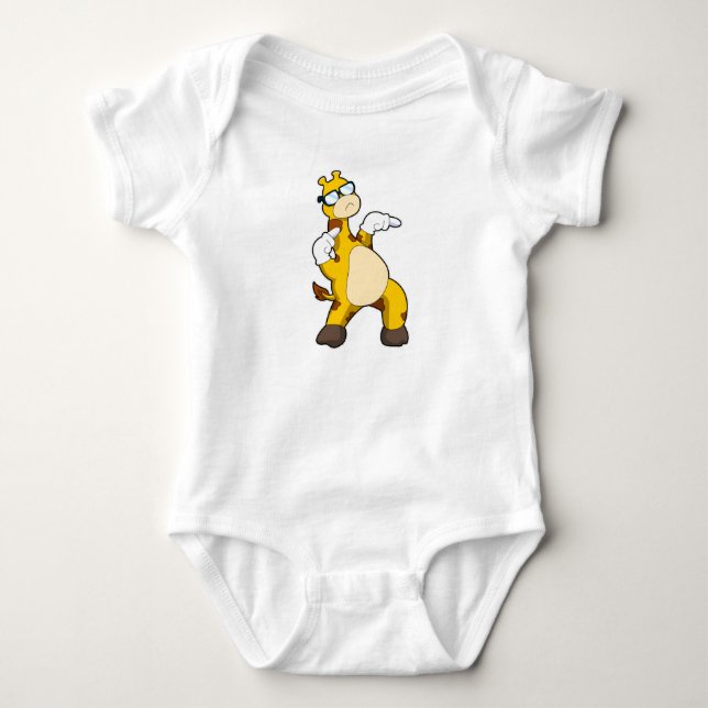 Giraff med solglasögon t shirt (Framsida)