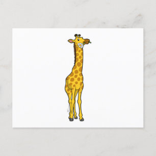 Giraff med tusensköna vykort