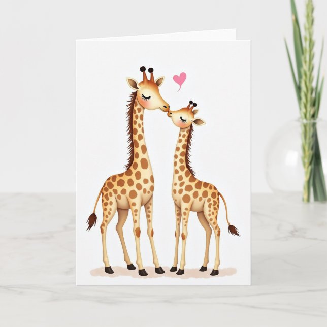 Giraff Mors Dag-kort Kort (Framsida)