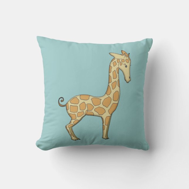 Giraff och elefantbarns babykuddfäll kudde (Framsida)