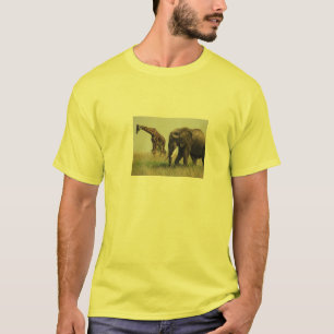 giraff- och elefantskjorta tee