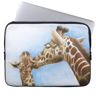Giraff- och kalvelektronik hänger lös laptop sleeve