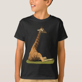 Giraff på gräs t shirt