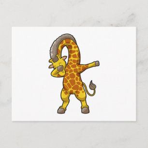 Giraff på Hip Hop-dans Dab Vykort