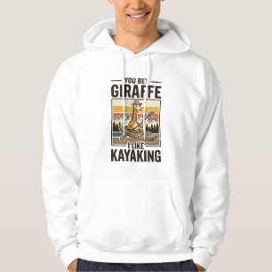 Giraff Paddling Vintage Rolig T-Shirt Design_1 Hoodie
