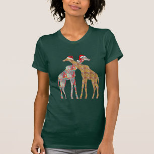 giraff-paret, tomatchristmas t-shirts vilda djur