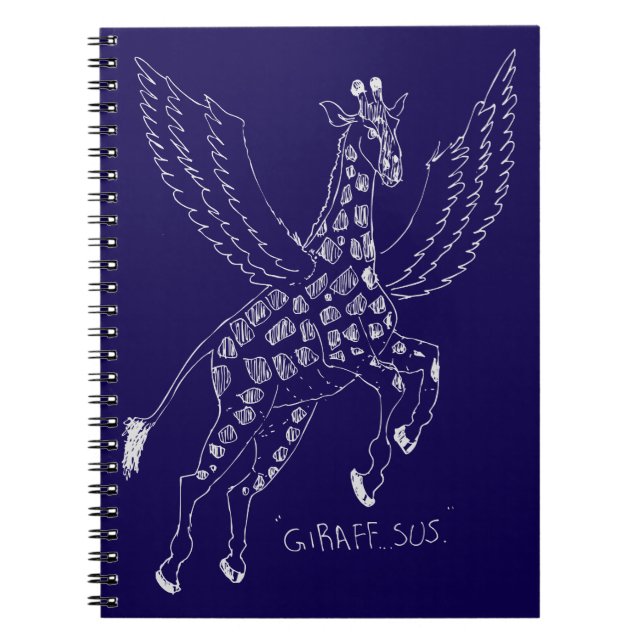 Giraff + pegasus = Giraffsus Anteckningsbok (Framsidan)