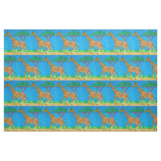 Giraff - Pima bomullstyg Tyg (Fat Quarter)