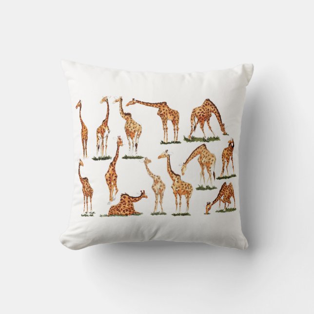 "GIRAFF"    POLYESTERDEKORATIV KUDDE (Framsida)