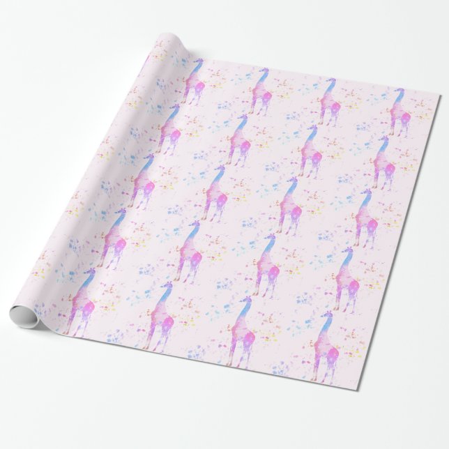 Giraff Presentpapper (Utrullad)