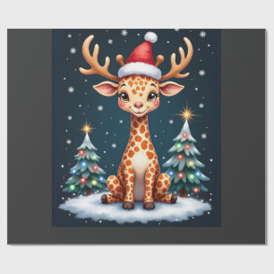 Giraff Ren Ren Hatt Tomte Julgran Roligt Xm Presentpapper