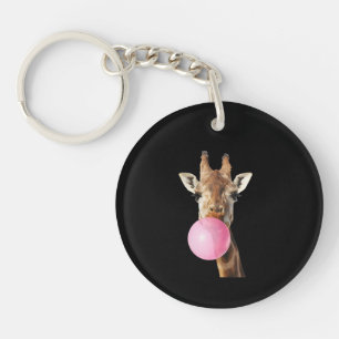 Giraff Rosa Bubblegum Söt Rolig Djurfantast