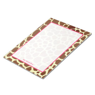Giraff & rosapersonliganteckningsblock anteckningsblock
