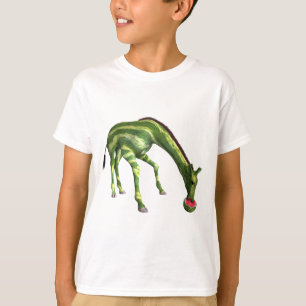 Giraff som äter vattenmelonen t shirt