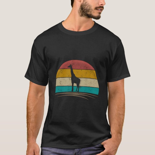 Giraff Stressad Giraff Safari T Shirt (Framsida)