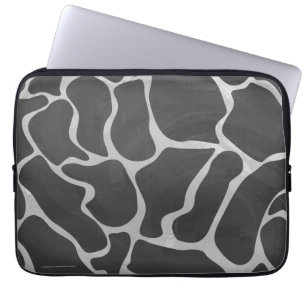 Giraff Svart och Ljusgrå tryck Laptop Fodral
