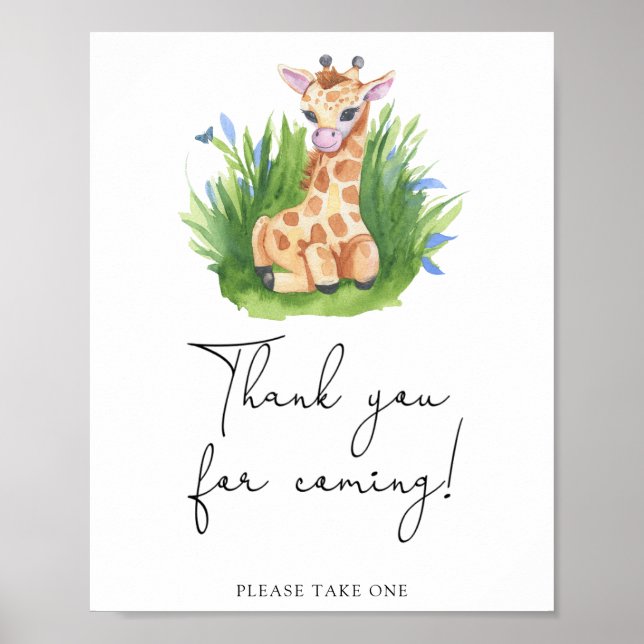 Giraff \ Tack för att du kom Poster (Framsidan)