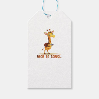 Giraff Tillbaka Till Skolan Klassisk T-Shirt Presentetikett