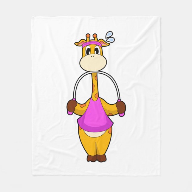 Giraff Träningsrep Fleecefilt (Framsidan)