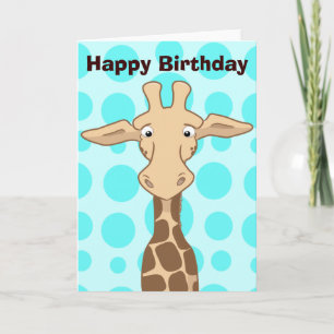 Giraff Välkomstkort Kort