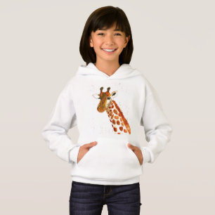 Giraff vattenfärg djur Safari barn humor zoo Ho T Shirt