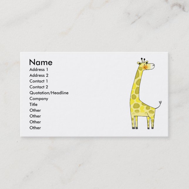 Giraff Visitkort (Framsida)
